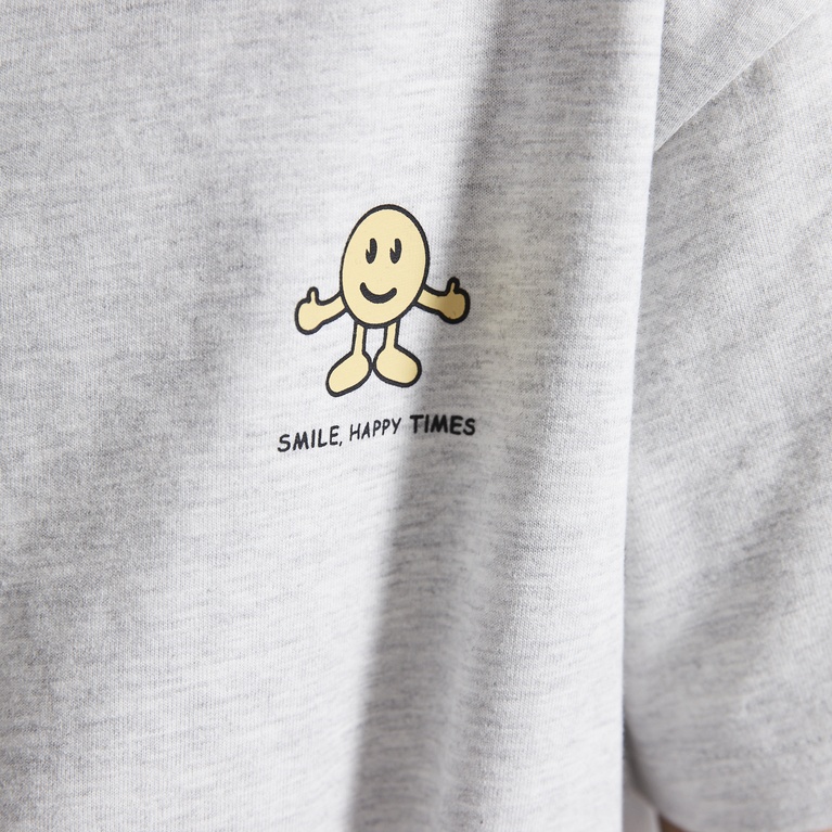 Printed tee "Wilson" Grey melange 4